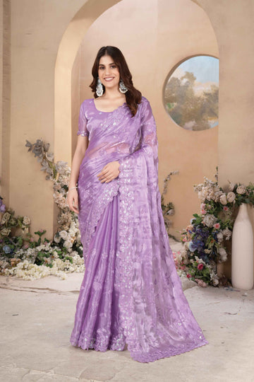 Purple Saree