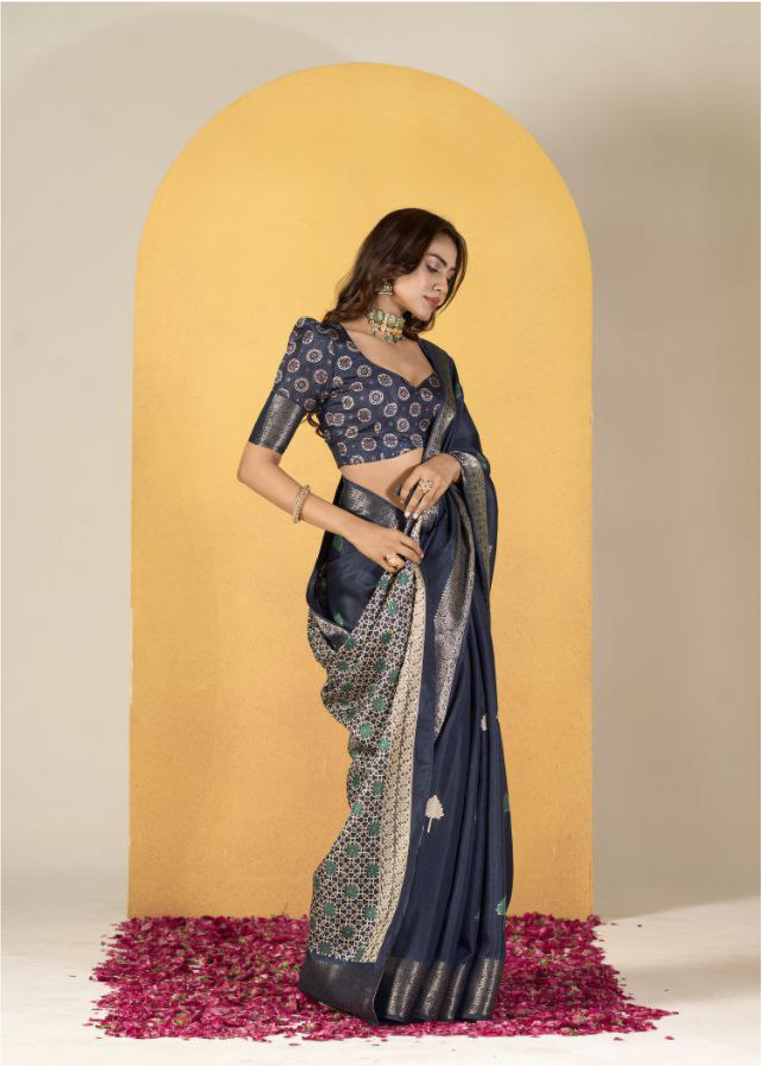 Mystic Blue Saree