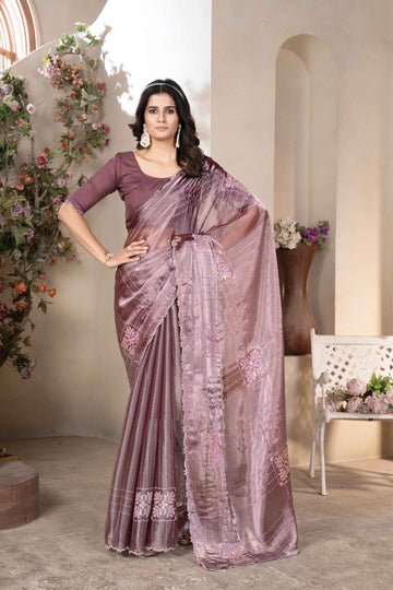 Muted Mauve/Lavender Saree